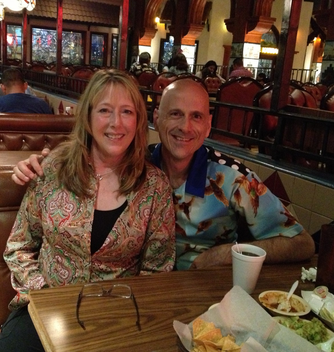 Dana and me at El Mercardito Mariachi Restaurant 